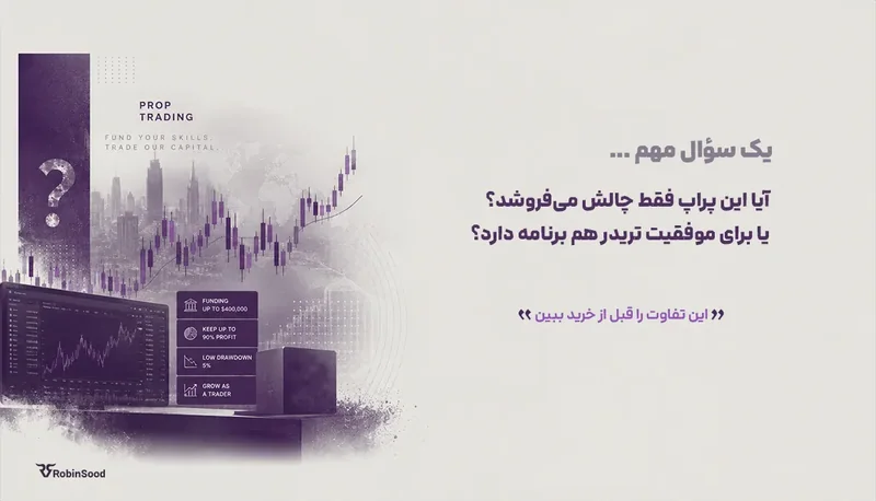 نمودار کمرنگ و پرسش «آیا این پراپ فقط چالش میفروشد یا برای موفقیت تریدر هم برنامه دارد؟»